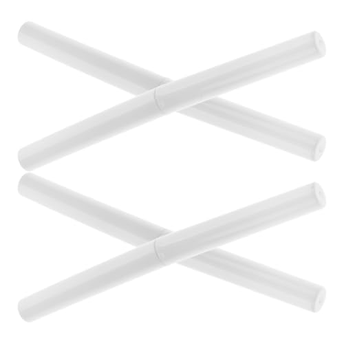 OUNONA 4stücke Silikon-lippenpinsel Doppelseitig Mit Kappe Lipgloss-applikatorpinsel Für Lippenstift Augen-make-up Unterwegs Transparente Lippenkonturen Lidschatten-wischpinsel von OUNONA