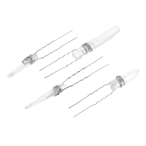 OUNONA 4stücke Strass-haarschmuck Glitzer-haarspangen Braut-haarschmuck Strass- Für Frauen Hochzeit Glitzer-haar-accessoires Braut-haar-accessoires Dekoratives von OUNONA