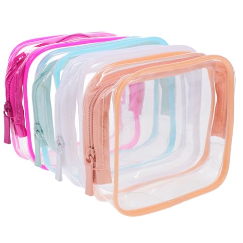 OUNONA 4stücke Transparenter Kulturbeutel Reißverschluss Reisetasche Für Make-up Und Toilettenartikel Organizer-Tasche Für Damen Tragbar Und Wiederverwendbar Für Täglichen Gebrauch von OUNONA