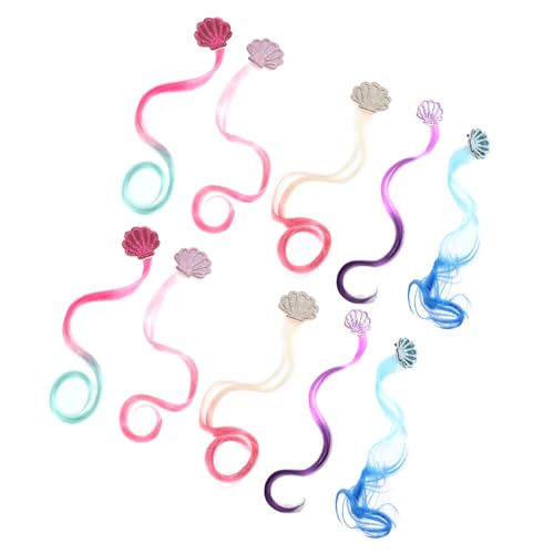 OUNONA 5paare Farbige Haarverlängerung Clip Für Junge Mädchen Mädchen Haar Zopfclip Haarverlängerungsclip Haaraccessoire Anpassen Geburtstag Weihnachten von OUNONA
