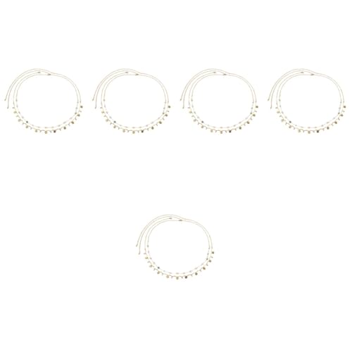 OUNONA 5 Sätze Doppelschichtige Metall Taillenkette Mit Strass Bohemia Stil Bauchkette Für Frauen Körper Schmuck Zubehör Für Strand Party Und Hochzeit 2 Stück * 5 von OUNONA