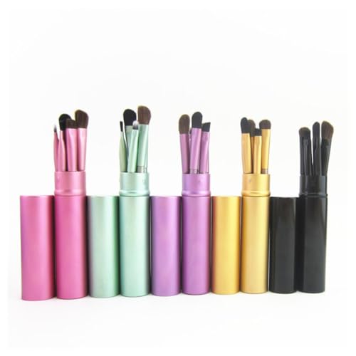OUNONA 5stücke Lidschattenpinsel Augen-make-up-pinseln Für Lidschatten Langer Griff Für Make-up-tool Geeignet Für Frauen Und Mädchen von OUNONA