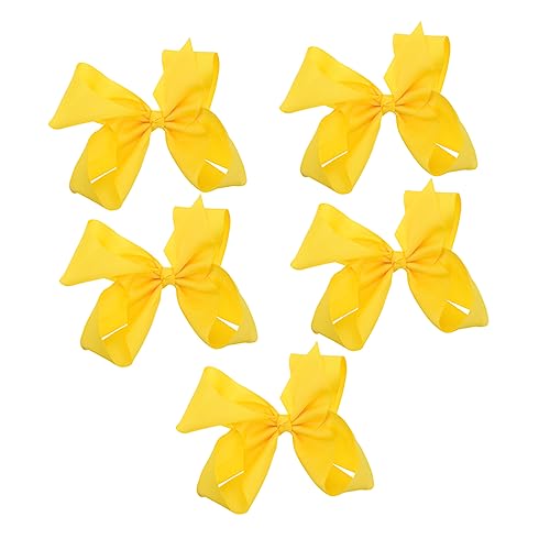 OUNONA Haarspangen für Mädchen 5 Stück Haar Clips mit Schleifen Bunte Haarnadeln für Partys und Hochzeiten Haar Zubehör von OUNONA