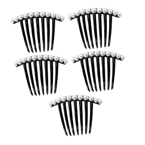 OUNONA 5 Stück Teiliges Perlen Haarkamm Eleganter Brautschmuck für Hochzeitsfrisuren Leichter Einsteckkamm für Dickes und Dünnes Haar Vielseitiger Haarschmuck für Frauen und Teenager für von OUNONA