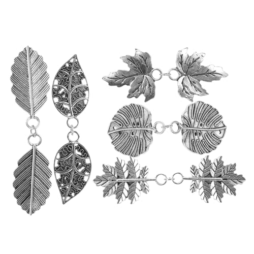 OUNONA 5 Stück Teiliges Vintage Cardigan Clips Retro Kleidung Klammern für Pullover Kleider Schals Broschen zur Vermeidung von Sichtbarkeit Multifunktionale Clips für Damenbekleidung von OUNONA