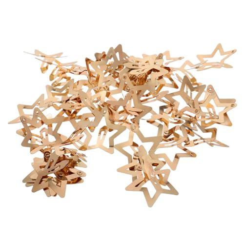 OUNONA 50 Stück Teiliges Metall Stern Haarspangen für Damen Dünne Stabile Haarklammern mit Starkem Silberne Haarschmuck Clips für Alltag Party und Hochzeit von OUNONA