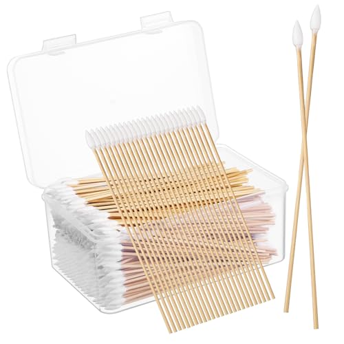 OUNONA 500stücke Teiliges Präzisions-wattestäbchen Mit Spitzen Spitzen Für Ohrenreinigung Nagelpflege Und Make-up-applikation Vielseitige Watteapplikatoren Aus Weichem Baumwollmaterial von OUNONA