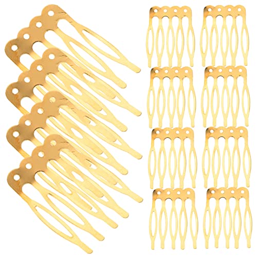 OUNONA 50stücke Diy Haarkämme Einfache Steckkämmen Fünffach-kämme Handgemachte Haar-accessoires Für Frauen Und Mädchen Gold OUNONA 50stücke Diy Haarkämme Einfache Steckkämmen Fünffach-kämme Handgemachte Haar-accessoires Für Frauen Und Mädchen Gold von OUNONA