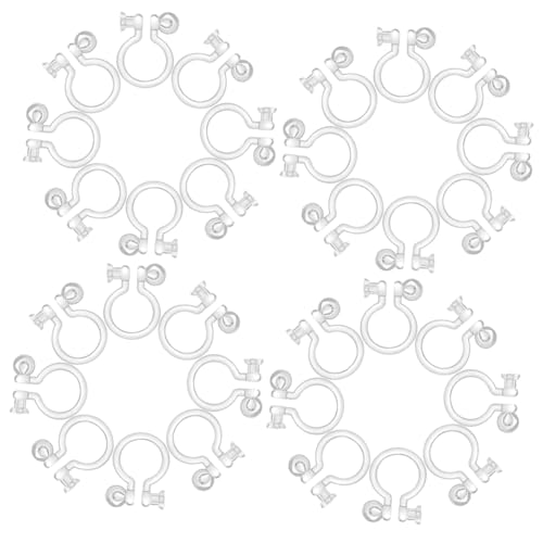OUNONA 50stücke Ohrclip-konverter Diy-ohrclips Aus Kunststoff Ohrring-adapter Für Ohrclips Zum Basteln Ohrschmuck Ohne Piercing Ohrclips Zum Klipsen von OUNONA