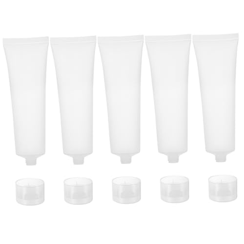 OUNONA 5Stücke Nachfüllbare Reiseflaschen für Lotionen Umweltfreundliche Flaschen für Shampoo Gesichtsreinigung Handcreme Reisen Rucksack und Handtasche von OUNONA