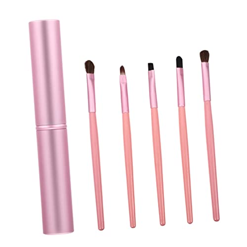 OUNONA 5Stücke Teiliges Kosmetikpinsel Set Lidschatten und Eyeliner Pinsel Borsten für Gleichmäßiges Make Up für Damen für Anfänger und Profis von OUNONA