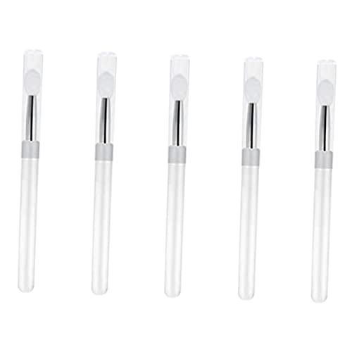 OUNONA 5stücke Lidschattenpinsel Make-up-tool Aus Silikon Mit Deckel Für Lidschatten-applikator Und Lippenpinsel Als Make-up-zubehör von OUNONA