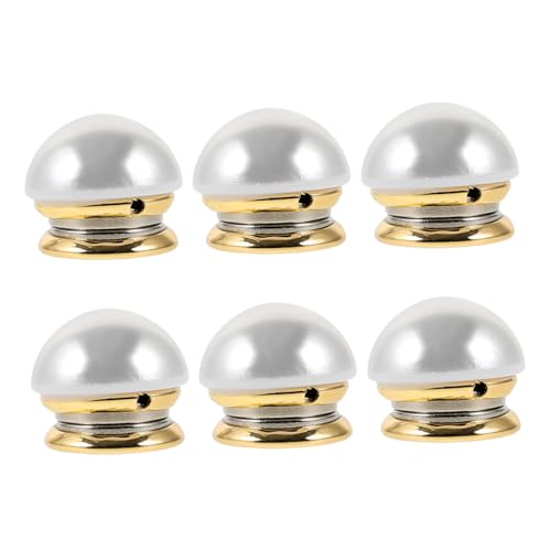 OUNONA 6 Stück Hijab Anstecknadeln Ohne Nähen Gegen Aussetzen Kleidung Und Broschen Schals Abnehmbar Weiß Ohne Hängenbleiben Knopfclips Kleider Hemden/Kleider/Schals von OUNONA