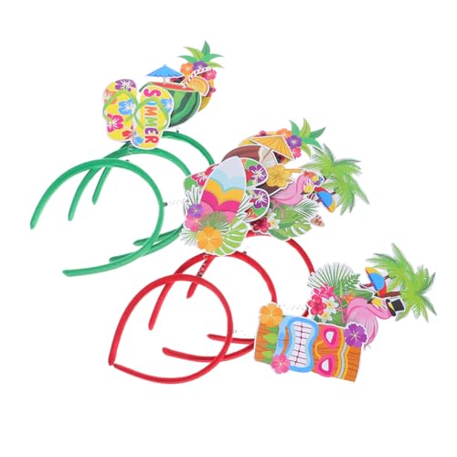 OUNONA 6 Stück Party Dekoration Stirnband Tropische Party Dekoration Hawaii Haar Accessoires von OUNONA