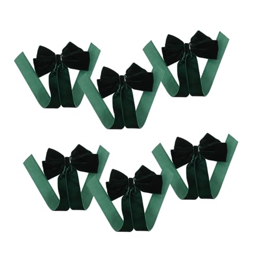 OUNONA 6stücke Haarspange Mit Schleife Grün Entenschnabel-clips Aus Samt Für Mädchen Vintage-haarspange Mit Schleife Für Pferdeschwanz Haarspangen Mit Als von OUNONA