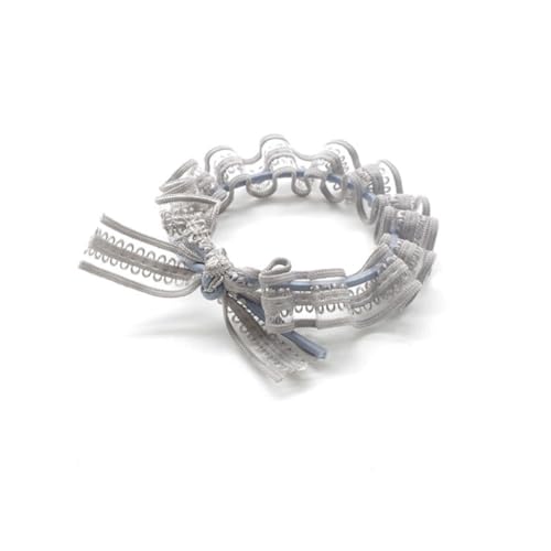 OUNONA 6 Stück Teiliges Haargummi mit Elastischem Spitzen bowknot Rutschfest Sanft zum Haar Modische Haarschleifen für Mädchen in Schwarz Weinrot Rosa und Hellgrün von OUNONA