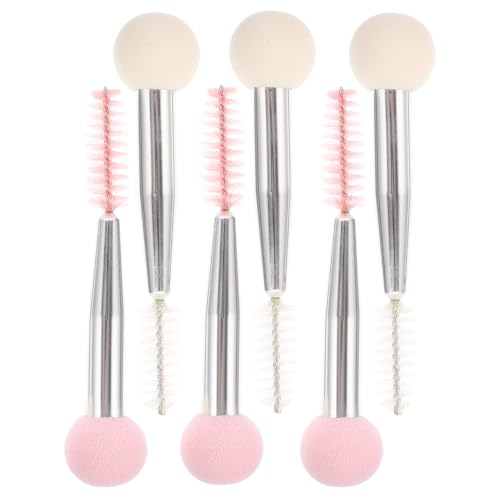 OUNONA 6 Stück Teiliges Make up Doppelseitig Vielseitig für Augenbrauen Wimpern Foundation Concealer Sichere Langlebige Kosmetikwerkzeuge für Frauen in Weiß und Rosa von OUNONA
