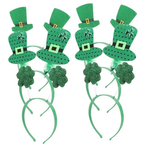 OUNONA 6 Stück Teiliges Patricks Day Haarband Haarschmuck Accessoires mit Kleeblatt für Auffällige Auftritte und Partys Langlebig und Leicht zu Tragen von OUNONA