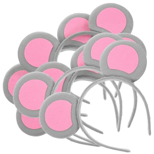 OUNONA 6 Stück Teiliges Stirnband mit Cartoon Mausohren Lustige Haarreifen für Cosplay Geburtstagsfeiern und Karneval Bequem und Vielseitig für Unvergessliche von OUNONA