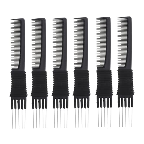 OUNONA 6 Stück Tragbare Multifunktions Haarkämme Friseur Kämme für Haarschnitt und Styling Haarkämme für Männer und Haarwerkzeug für Zuhause und Salon von OUNONA