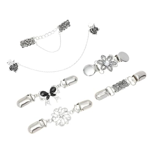 OUNONA 6 Stück Vintage Schal Clips für Damen Retro Pullover Clips mit Strass für Kleidung Halstücher Blusen und Umhänge als Modisches Accessoire OUNONA 6 Stück Vintage Schal Clips für Damen Retro Pullover Clips mit Strass für Kleidung Halstücher Blusen und Umhänge als Modisches Accessoire von OUNONA