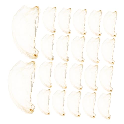 OUNONA 60stücke Pack Unsichtbare Haarnetze Goldfarben Mit Elastischem Rand Für Dutt-haarnetze Ballett Mädchen Accessoires Frauen Hochzeit Bühnenauftritte von OUNONA
