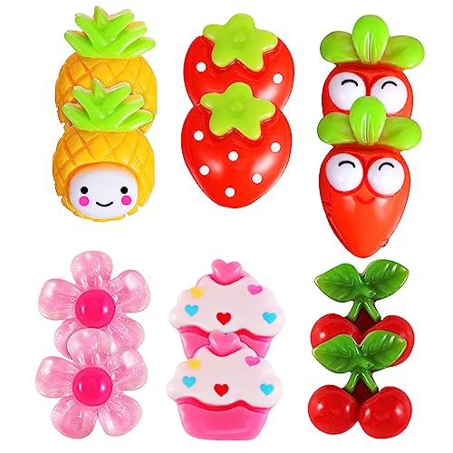 OUNONA 6paare Junge Mädchen Ohrclips Cartoon Design Ohrschmuck Ohrlöcher Für Mädchen Partys Geburtstage Alltag von OUNONA