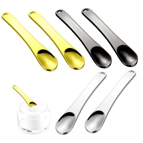 OUNONA 6Stücke Kosmetik Spatel Teilig aus Wiederverwendbare Make Up Löffel für Cremes Masken und Lotionen Praktische Schönheitswerkzeuge für Hautpflege und Make Up OUNONA 6Stücke Kosmetik Spatel Teilig aus Wiederverwendbare Make Up Löffel für Cremes Masken und Lotionen Praktische Schönheitswerkzeuge für Hautpflege und Make Up von OUNONA