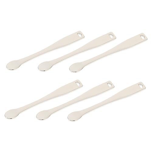 OUNONA 6 Stück Gesichtscreme Löffel Ergonomische Maskenapplikatoren Langlebige Kosmetikwerkzeuge für Gesichtscreme Lotionen und Masken Einfach zu Reinigen von OUNONA