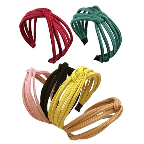 OUNONA 6stücke Breites Damen Stirnband Strickknoten Haarband Kopfschmuck Für Frauen Mädchen Haar Zubehör Breites Haarband Stirnband Für Frauen Mädchen von OUNONA