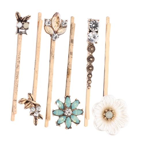 OUNONA 6Stücke Vintage Haarspangen für Damen Haarnadeln aus Hochwertigem Material für Partys und Besondere Anlässe Dekorativer Haarschmuck von OUNONA