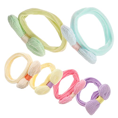OUNONA 6stücke Haarschleifen Für Junge Mädchen Und Kleinkinder Gummiband Gefertigt Für Dünnes Haar Geeignet Als Haaraccessoires Für Geburtstage Und Partys von OUNONA