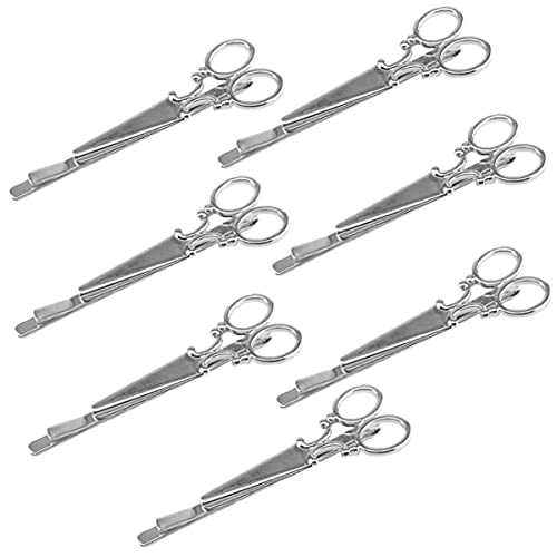 OUNONA Vintage Scheren Haarclips 7 Stück für Damen Rutschfeste Haarnadeln Haarspangen für Hochzeiten und Partys Dekoratives Haarschmuck von OUNONA