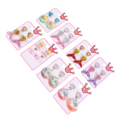 OUNONA 8 Paare Bunte Ohrclips für Mädchen Niedliche Cartoon Prinzessin Ohrclips Komfortabel Langlebig für Geburtstag Bühne und Alltag Vielseitiges Schmuckset Clip Ohrringe Mädchen OUNONA 8 Paare Bunte Ohrclips für Mädchen Niedliche Cartoon Prinzessin Ohrclips Komfortabel Langlebig für Geburtstag Bühne und Alltag Vielseitiges Schmuckset Clip Ohrringe Mädchen von OUNONA