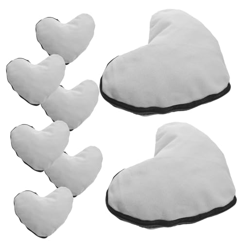 OUNONA 8 Stück Teiliges Herz Make Up Täschchen mit Reißverschluss DIY Blanko Hitzetransfer Stiftetui für Kosmetik Toilettenartikel und Reiseaccessoires für Mädchen OUNONA 8 Stück Teiliges Herz Make Up Täschchen mit Reißverschluss DIY Blanko Hitzetransfer Stiftetui für Kosmetik Toilettenartikel und Reiseaccessoires für Mädchen von OUNONA