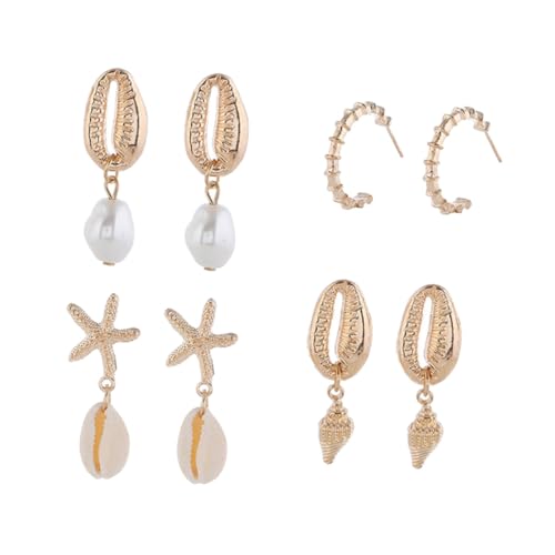 OUNONA 8stücke Muschelohrringe Aus Legierung Hawaii-stil Dangler Ohrstecker Für Damen Und Mädchen Modeohrringe Als Geschenkidee Für Geburtstag Oder Urlaub OUNONA 8stücke Muschelohrringe Aus Legierung Hawaii-stil Dangler Ohrstecker Für Damen Und Mädchen Modeohrringe Als Geschenkidee Für Geburtstag Oder Urlaub von OUNONA