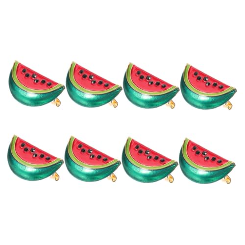 OUNONA 8stücke Wassermelonenbrosche Für Damen Herren Kleidung Dekorative Brosche Wassermelonenbroschennadel Cartoon-cardigan-clip Pullover-clips Kleidungsaccessoires von OUNONA