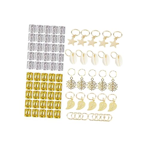 OUNONA 80 Stück DIY Haarschmuck Ringe für Dreadlocks Metall Haarperlen für Zöpfe Dekorative Haarschmuck für Festivals und Partys OUNONA 80 Stück DIY Haarschmuck Ringe für Dreadlocks Metall Haarperlen für Zöpfe Dekorative Haarschmuck für Festivals und Partys von OUNONA