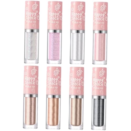 OUNONA 8stücke Flüssiger Glitzerlidschatten Augenglitzer Für Alltags-make-up Fest-make-up Party-make-up Und Cosplay-make-up Mit Sicherer Und Gesunder Formulierung von OUNONA