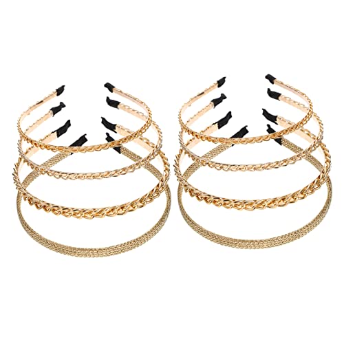 OUNONA 8stücke Metall-haarreifen Für Damen Kette-stirnbänder Haarzubehör Aus Legierung Elastisch Geeignet Für Partys Und Alltag OUNONA 8stücke Metall-haarreifen Für Damen Kette-stirnbänder Haarzubehör Aus Legierung Elastisch Geeignet Für Partys Und Alltag von OUNONA