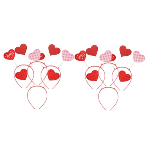 OUNONA 8stücke Kopfschmuck Mit Herzmotiv Haarschmuck Zum Valentinstag Einzigartiger Kopfschmuck Party-haarband Schickes Kostüm-accessoire Aus Hochwertigen Materialien Langlebig Und von OUNONA