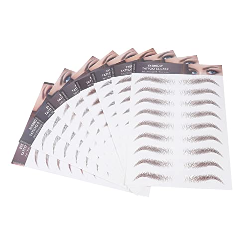 OUNONA 9blätter Augenbrauen Tattoos Aufkleber Temporäre Wasserfeste Gefälschte Haarähnliche Makeup Augenbrauen Verlust Tragen von OUNONA