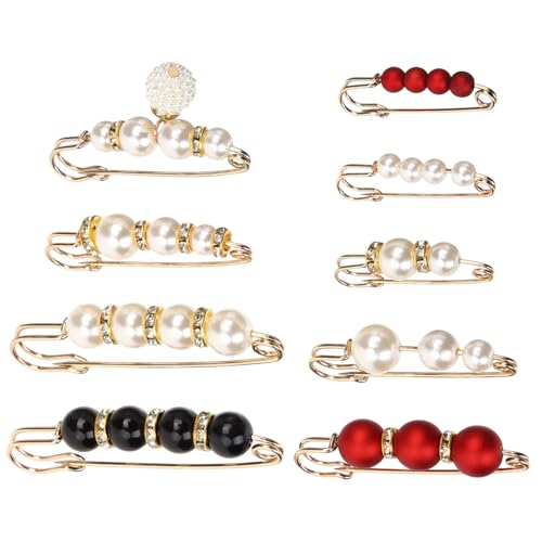 OUNONA 9stücke Strickjackenclips Pulloverclips Schalclip Broschenclip Für Kleidung Mit Perlen Kragennadel Anstecknadel Für Damen Bekleidung Schmuck Für Damen OUNONA 9stücke Strickjackenclips Pulloverclips Schalclip Broschenclip Für Kleidung Mit Perlen Kragennadel Anstecknadel Für Damen Bekleidung Schmuck Für Damen von OUNONA