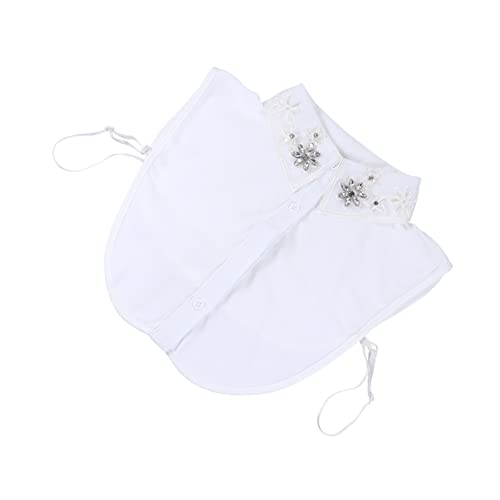 OUNONA Abnehmbarer Weißer Damen Blusenkragen All Match Dekorativer Falscher Hemdkragen für Wiederverwendbare Modeaccessoires Passend für Shirts Pullover Blazer und Alltag von OUNONA