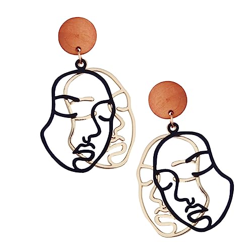 OUNONA Abstrakte Gesicht Ohrringe Damen Kreative Lange Ohrhänger Leicht Attraktive Modeschmuck Persönlichkeit Statement Schmuck OUNONA Abstrakte Gesicht Ohrringe Damen Kreative Lange Ohrhänger Leicht Attraktive Modeschmuck Persönlichkeit Statement Schmuck von OUNONA