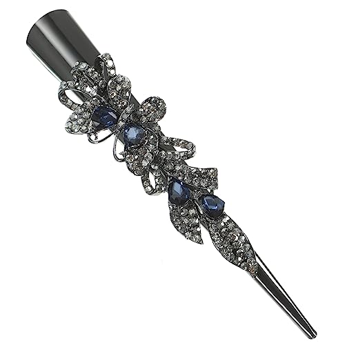 OUNONA Alligator Haarclip Funkelnde Strasshaarklammern für Damen Retro Haarschmuck für Hochzeiten Partys für Pferdeschwanz und Dutt Styling von OUNONA