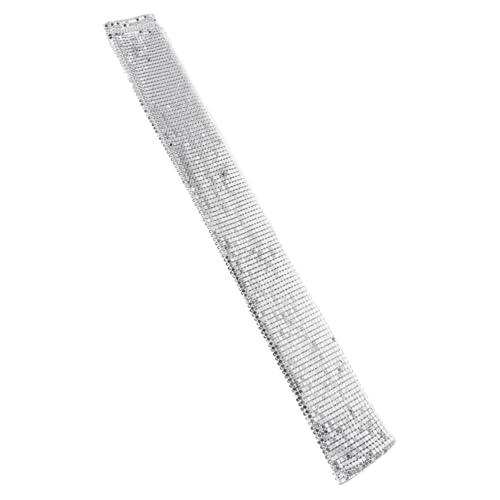 OUNONA Aluminium Kette Damen Lang Silber Kreative Leichte Halskette und Schal Kombination Modisches Accessoire für Party und Alltag Langlebiges Material Einzigartiges Design von OUNONA