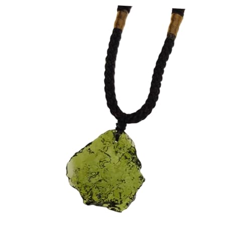 OUNONA Anhänger Halskette mit Unregelmäßigem Kristallkies Naturstein Schmuckanhänger Verstellbares Seil Modisches Accessoire für Damen und Herren von OUNONA