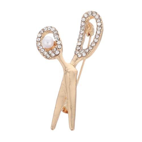OUNONA Anzug Brosche Strassbrosche Schere Geformt für Männer und Frauen Exquisites Kostümzubehör Vielseitig Einsetzbar für Anzüge Hüte Taschen Hochwertige Legierte Anstecknadel von OUNONA