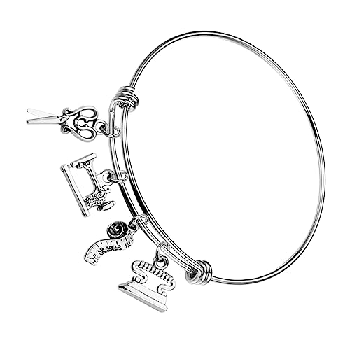 OUNONA Armband für Nähliebhaber Wasserdichtes Rostfreies Schmuckstück für Teenager Mädchen und Designer Charm Armband mit Glänzender Oberfläche und Komfortablem Tragegefühl OUNONA Armband für Nähliebhaber Wasserdichtes Rostfreies Schmuckstück für Teenager Mädchen und Designer Charm Armband mit Glänzender Oberfläche und Komfortablem Tragegefühl von OUNONA
